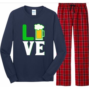 Love Beer For St. Patrick's Day Long Sleeve Pajama Set