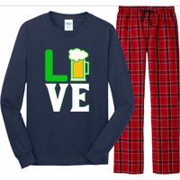 Love Beer For St. Patrick's Day Long Sleeve Pajama Set