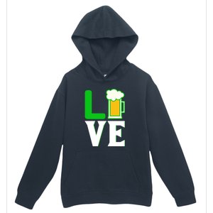 Love Beer For St. Patrick's Day Urban Pullover Hoodie