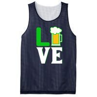 Love Beer For St. Patrick's Day Mesh Reversible Basketball Jersey Tank