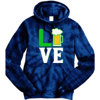 Love Beer For St. Patrick's Day Tie Dye Hoodie