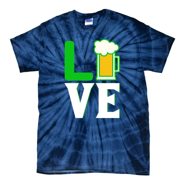 Love Beer For St. Patrick's Day Tie-Dye T-Shirt