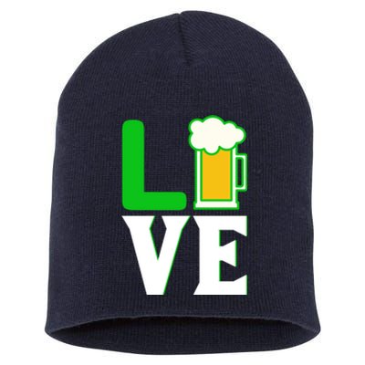 Love Beer For St. Patrick's Day Short Acrylic Beanie