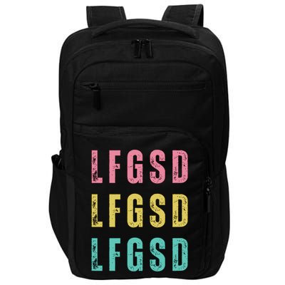 Lfgsd Baseball Fan San Diego Sports Lfg Sd LetS Go Impact Tech Backpack