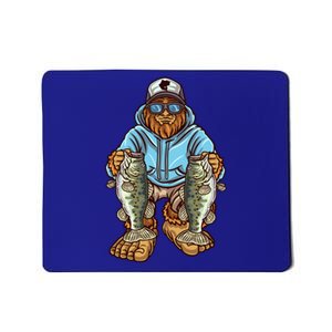 Largemouth Bass Fishing Bigfoot Fisher Cute Gift Mousepad