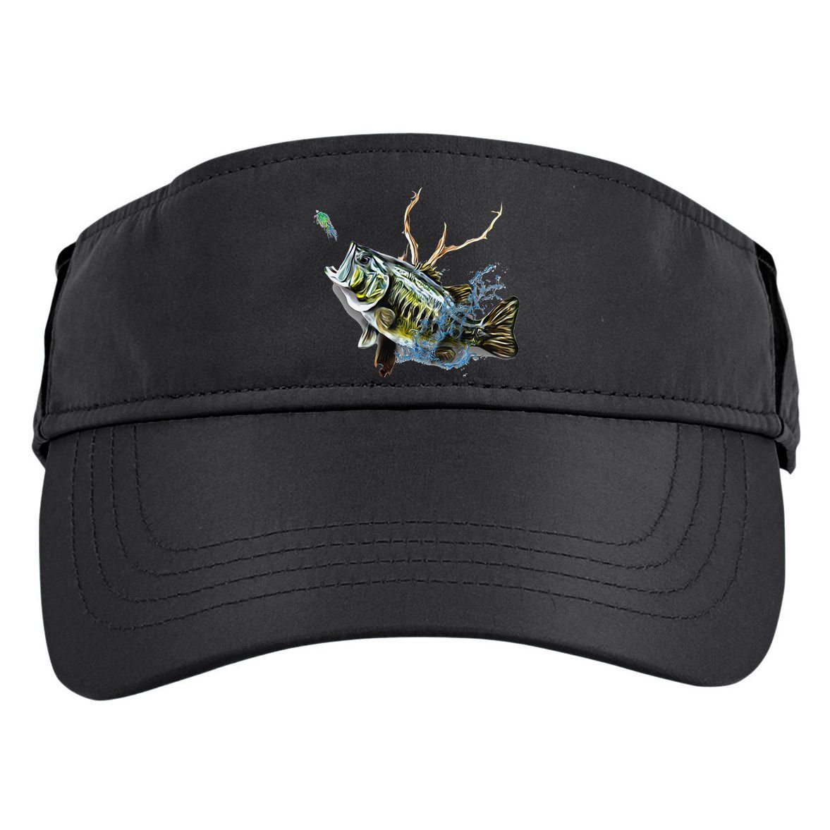 Largemouth Bass Fishing Largemouth Bass Adult Drive Performance Visor