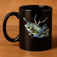 Largemouth Bass Fishing Largemouth Bass 11oz C Handle Ceramic Mug