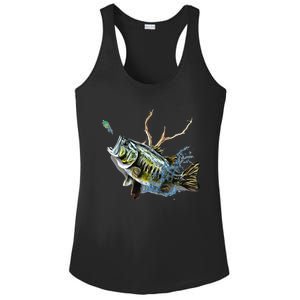 Largemouth Bass Fishing Largemouth Bass Ladies PosiCharge Competitor Racerback Tank