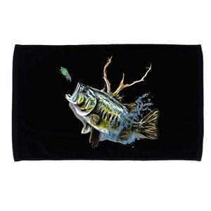 Largemouth Bass Fishing Largemouth Bass Microfiber Hand Towel