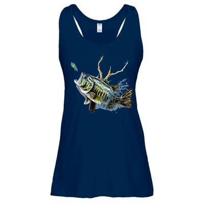 Largemouth Bass Fishing Largemouth Bass Ladies Essential Flowy Tank