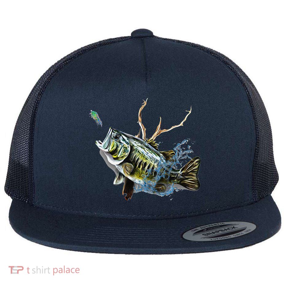 Largemouth Bass Fishing Largemouth Bass Flatbill Hat