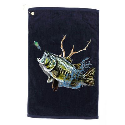 Largemouth Bass Fishing Largemouth Bass Platinum Collection Golf Towel