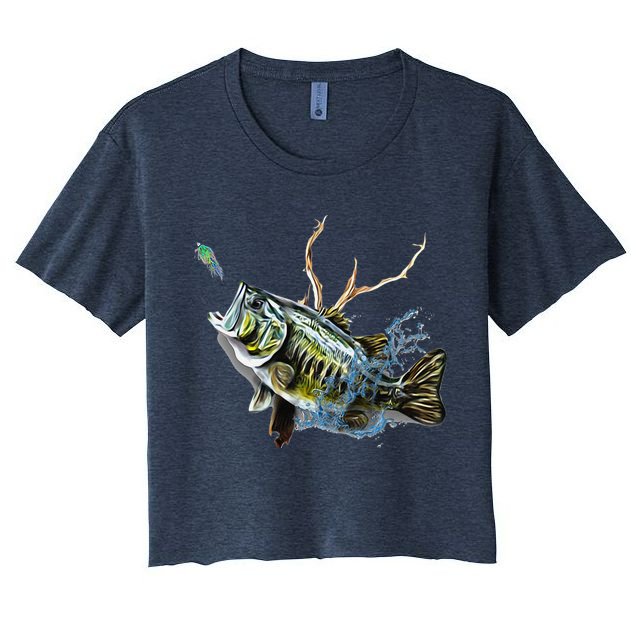 Largemouth Bass Fishing Largemouth Bass Crop Top