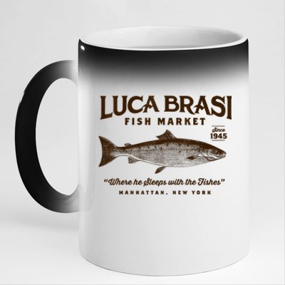 Luca Brasi Fish Market 11oz Black Color Changing Mug