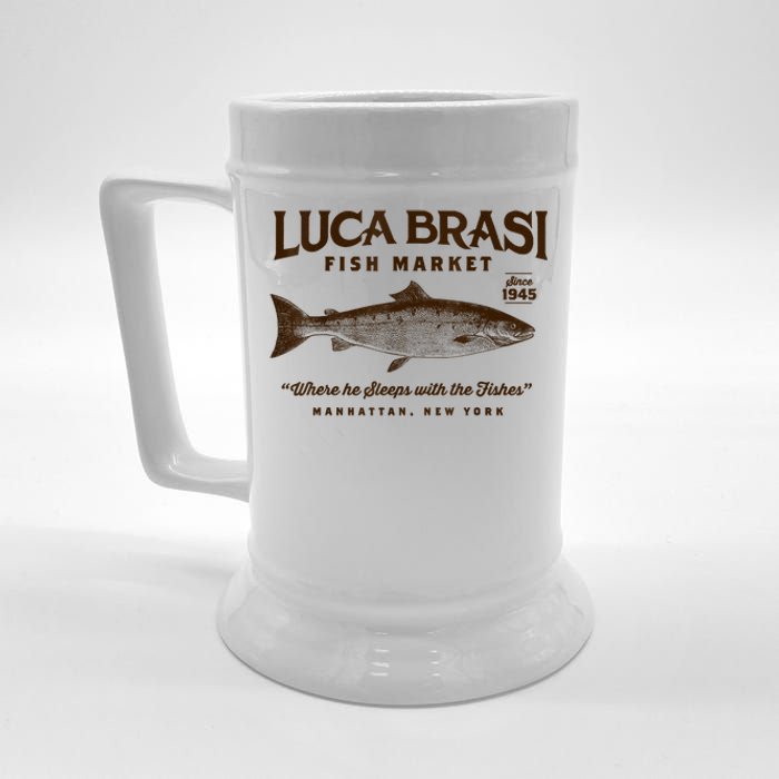 Luca Brasi Fish Market Beer Stein