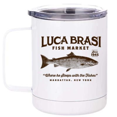 Luca Brasi Fish Market 12 oz Stainless Steel Tumbler Cup