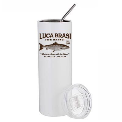 Luca Brasi Fish Market Stainless Steel Tumbler