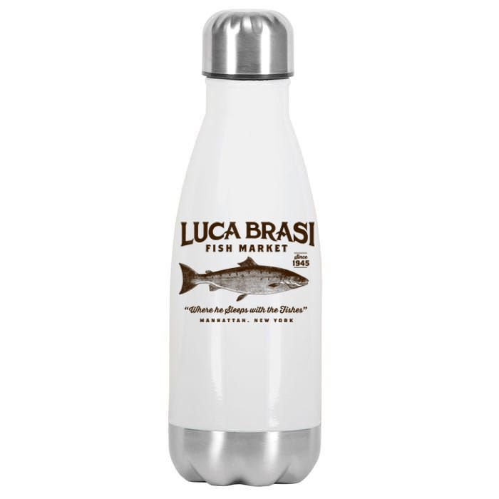 Luca Brasi Fish Market Stainless Steel Insulated Water Bottle