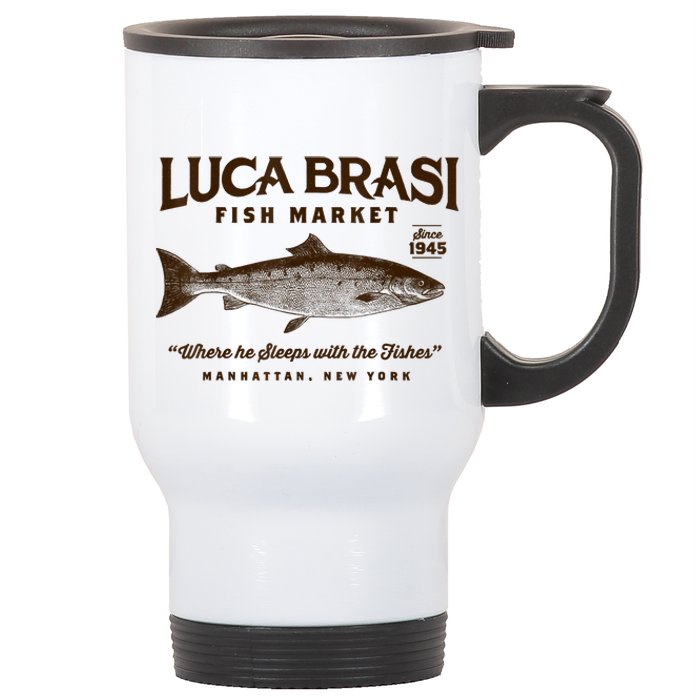 Luca Brasi Fish Market Stainless Steel Travel Mug