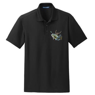 Largemouth Bass Fishing  & Largemouth Bass Dry Zone Grid Polo