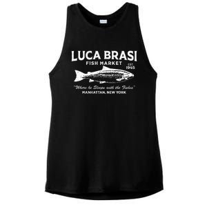 Luca Brasi Fish Market Fishing Ladies PosiCharge Tri-Blend Wicking Tank