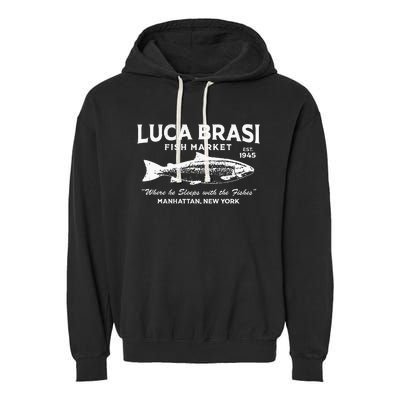 Luca Brasi Fish Market Fishing Garment-Dyed Fleece Hoodie