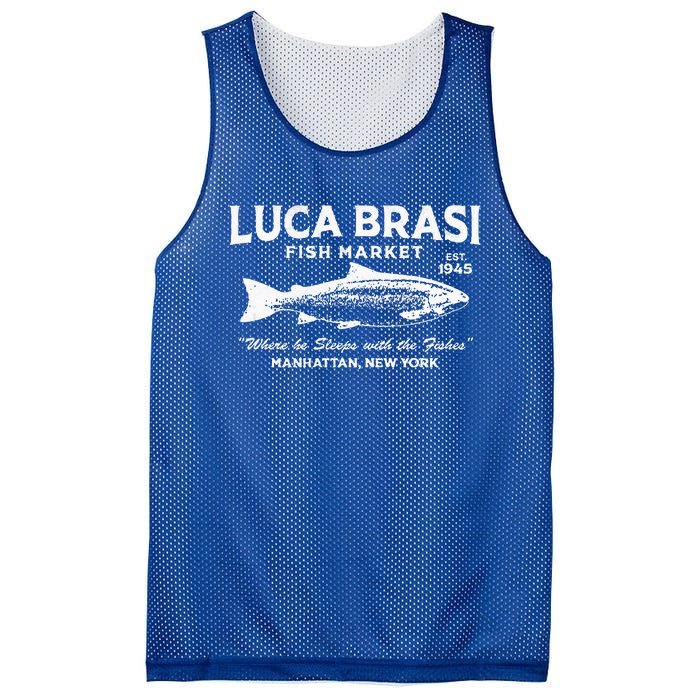 Luca Brasi Fish Market Fishing Mesh Reversible Basketball Jersey Tank