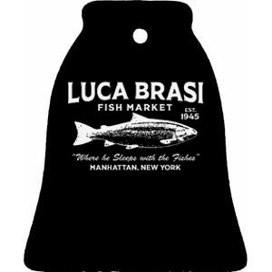 Luca Brasi Fish Market The Godfather Fishing Ceramic Bell Ornament