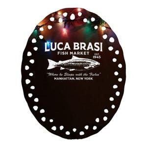 Luca Brasi Fish Market The Godfather Fishing Ceramic Oval Ornament