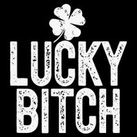 LUCKY BITCH Funny St Patricks Day Meme 4 Leaf Clover 16 in Basic Backpack