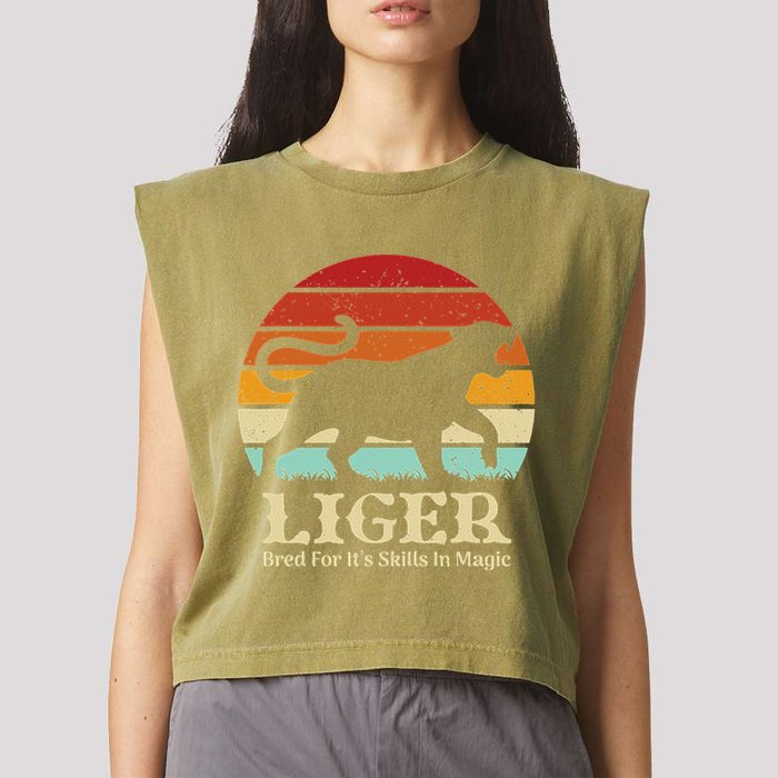 Liger Bred For Ist Skills In Magic Garment-Dyed Women's Muscle Tee