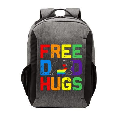 LGBTQ Bear Free Dad Hugs Proud Ally Daddy Rainbow Flag Pride Vector Backpack