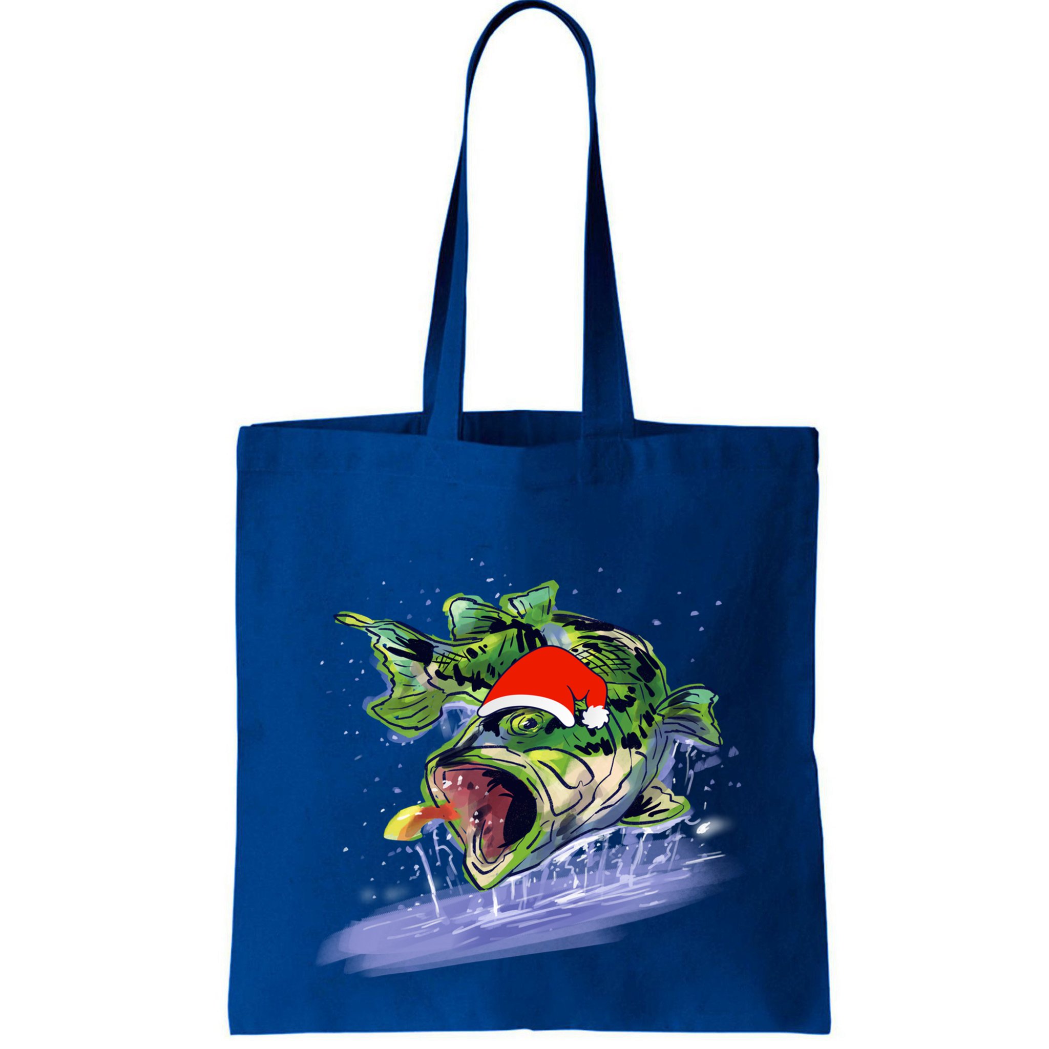 Largemouth Bass Fishing Merry Fishmas Gift Bag