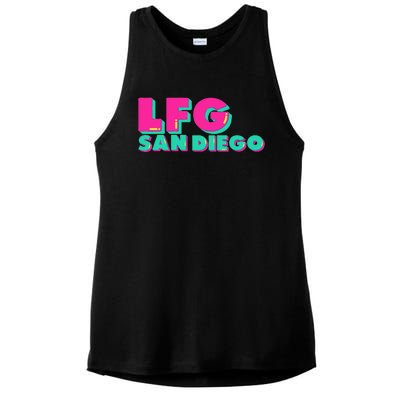 Lfgsd Baseball Fan San Diego Sports Lfg Sd Ladies PosiCharge Tri-Blend Wicking Tank