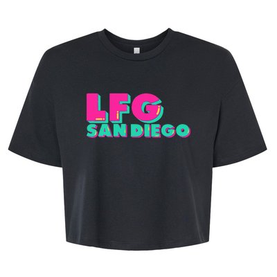 Lfgsd Baseball Fan San Diego Sports Lfg Sd Bella+Canvas Jersey Crop Tee