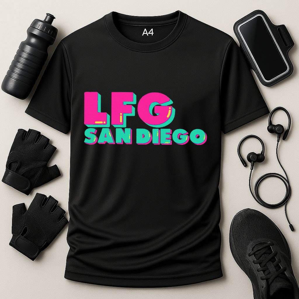 Lfgsd Baseball Fan San Diego Sports Lfg Sd Cooling Performance Crew T-Shirt