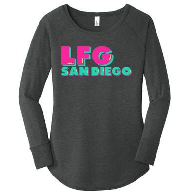 Lfgsd Baseball Fan San Diego Sports Lfg Sd Women's Perfect Tri Tunic Long Sleeve Shirt