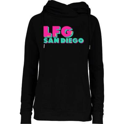 Lfgsd Baseball Fan San Diego Sports Lfg Sd Womens Funnel Neck Pullover Hood