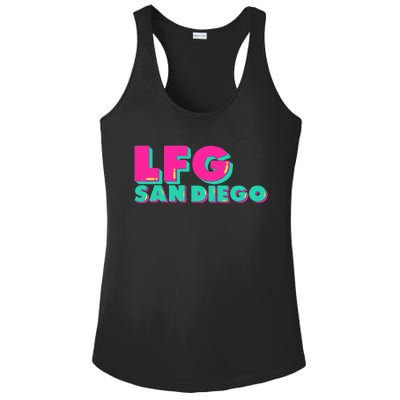 Lfgsd Baseball Fan San Diego Sports Lfg Sd Ladies PosiCharge Competitor Racerback Tank