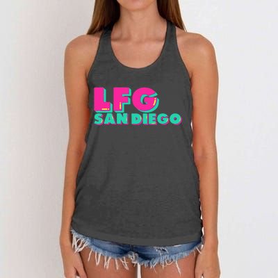 Lfgsd Baseball Fan San Diego Sports Lfg Sd Women's Knotted Racerback Tank