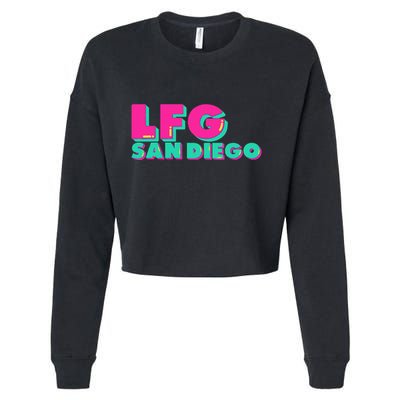 Lfgsd Baseball Fan San Diego Sports Lfg Sd Cropped Pullover Crew