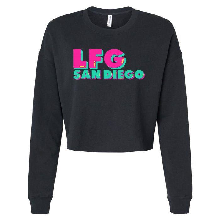 Lfgsd Baseball Fan San Diego Sports Lfg Sd Cropped Pullover Crew