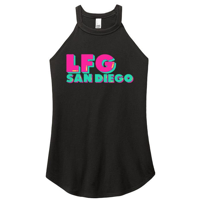 Lfgsd Baseball Fan San Diego Sports Lfg Sd Women's Perfect Tri Rocker Tank