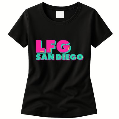 Lfgsd Baseball Fan San Diego Sports Lfg Sd Womens T-Shirt