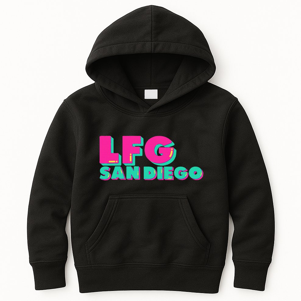 Lfgsd Baseball Fan San Diego Sports Lfg Sd Kids Hoodie
