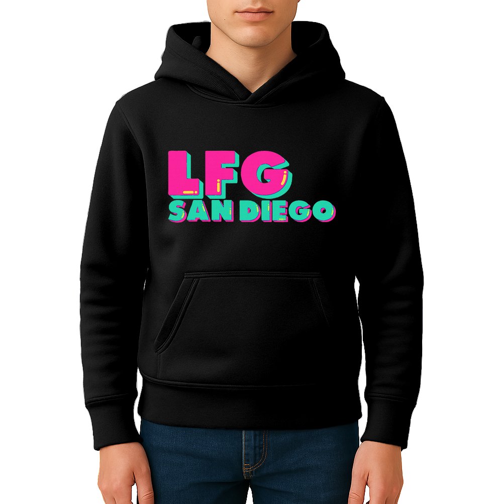 Lfgsd Baseball Fan San Diego Sports Lfg Sd Kids Hoodie