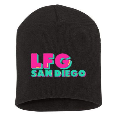 Lfgsd Baseball Fan San Diego Sports Lfg Sd Short Acrylic Beanie