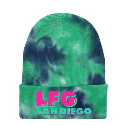 Lfgsd Baseball Fan San Diego Sports Lfg Sd Tie Dye 12in Knit Beanie