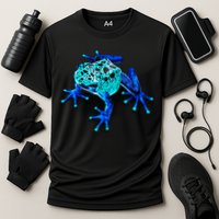 Little Blue Frog With Spots Performance Shirt