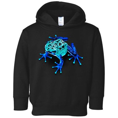 Little Blue Frog With Spots Toddler Hoodie